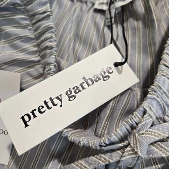 Pretty Garbage Lightweight Summer Pants Lounge Pants Drawstring Waist Sz S - Picture 12 of 13